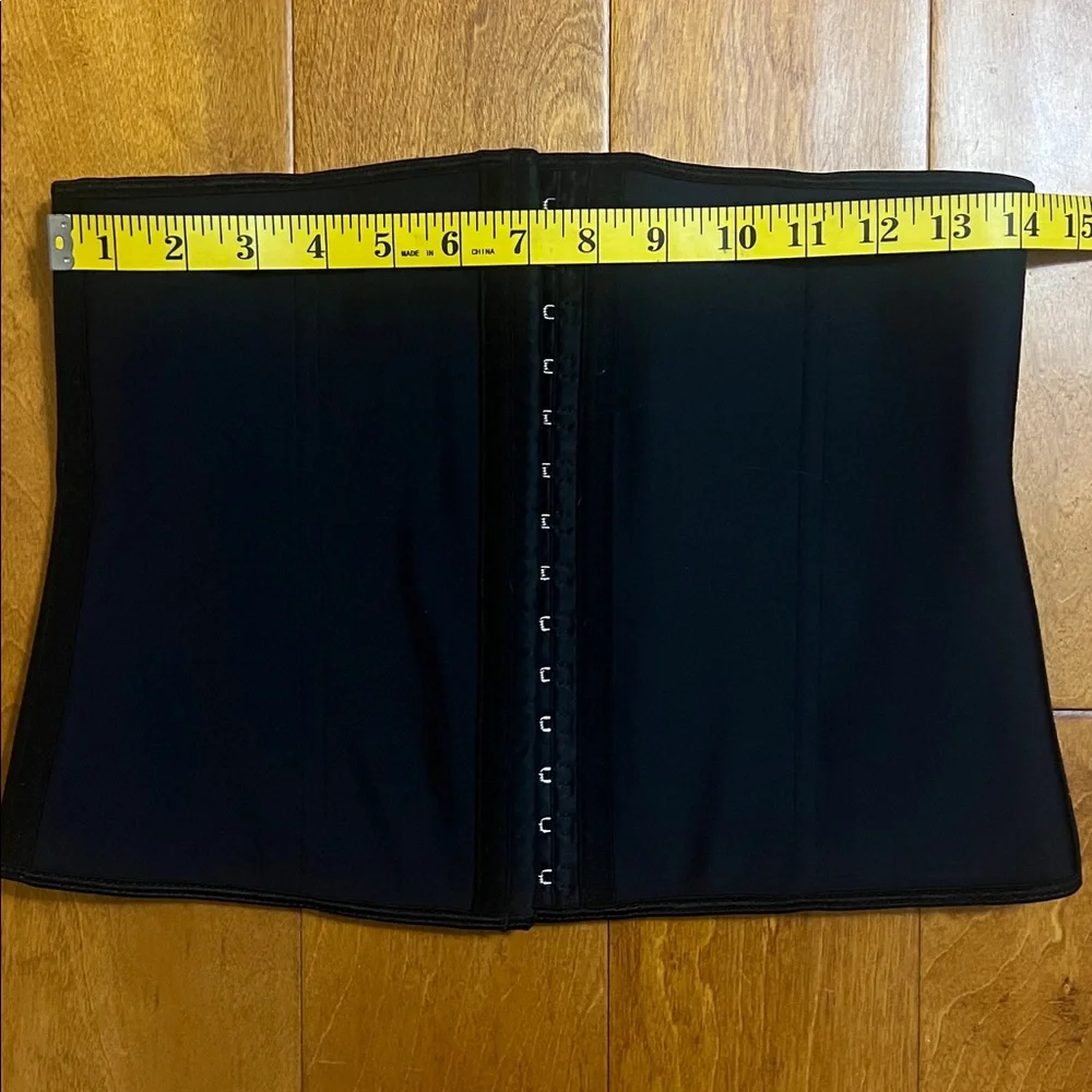 YIANNA Black Corset Size L Whimsigoth Grunge Renaissance Waist Trainer Festival - Picture 4 of 10